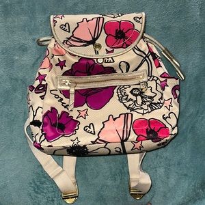 Coach floral backpack w/wristlet
